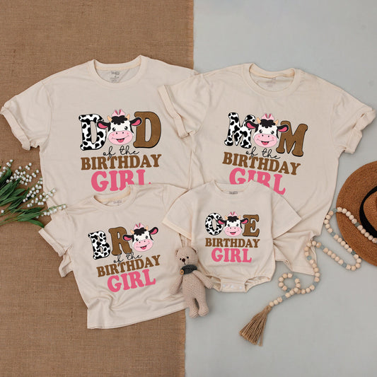 Cowgirl First Birthday Outfit & Matching Family Western Shirts