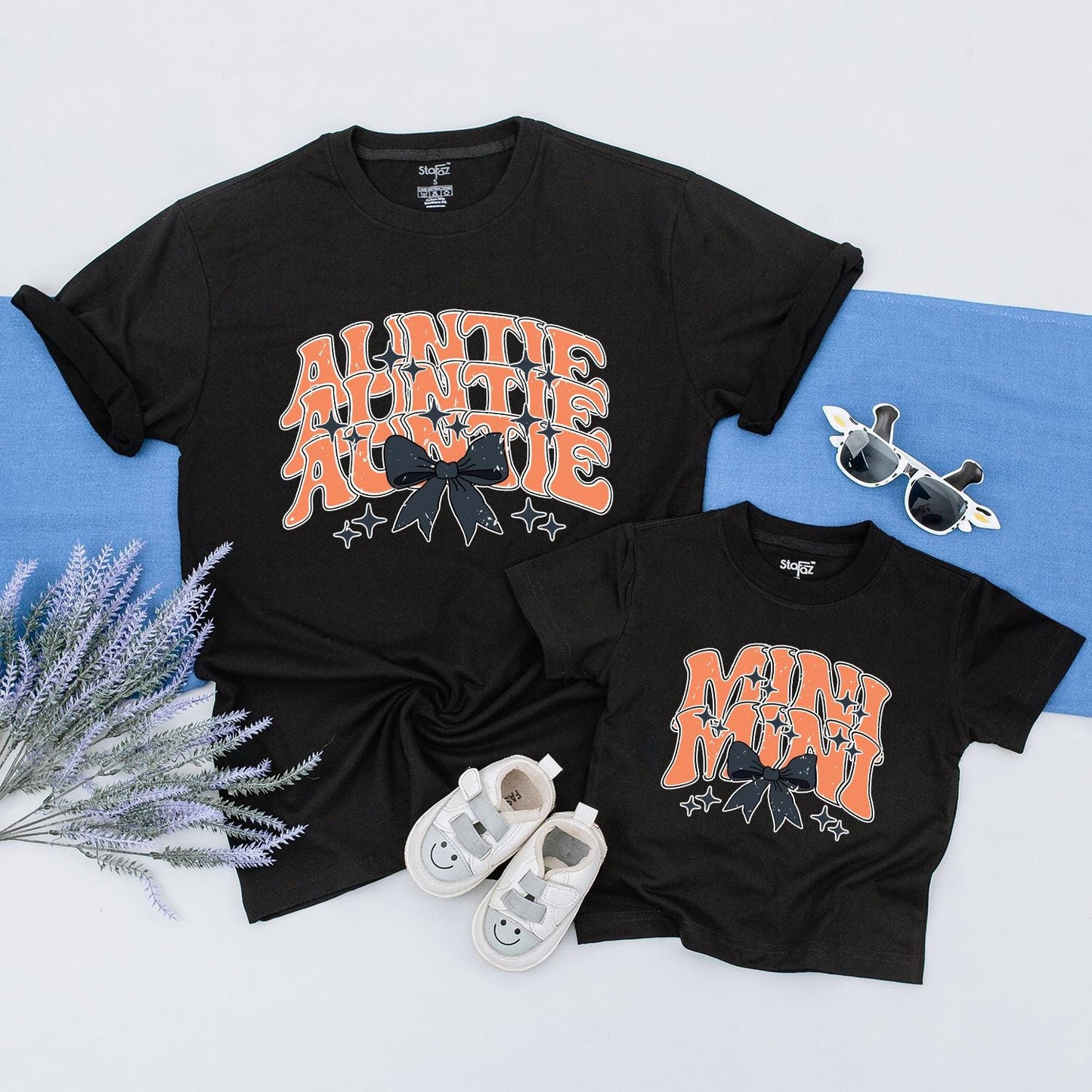 Auntie & Mini Matching Halloween Tees: Spooky & Fun Gift Idea