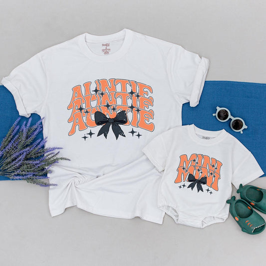Auntie & Mini Matching Halloween Tees: Spooky & Fun Gift Idea
