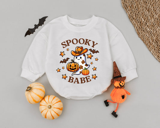 Cute Ghost Halloween Baby Romper | Fun Toddler Costume Outfit