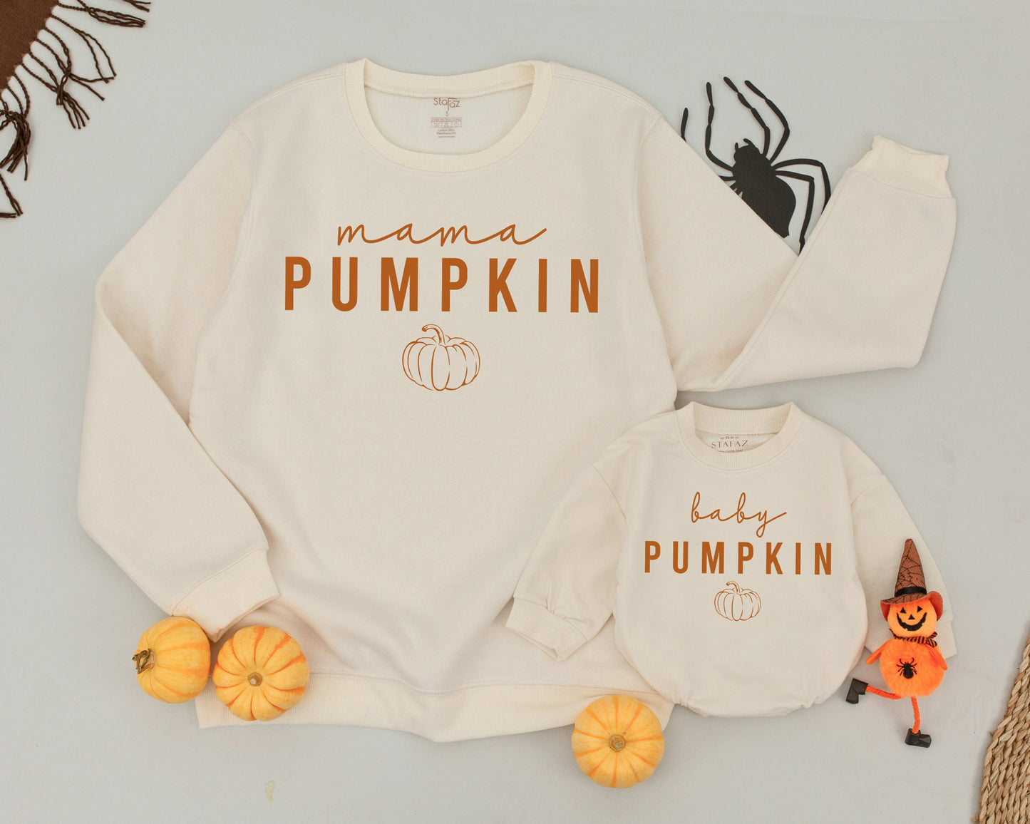 Matching Mama & Mini Fall Sweatshirts, Cozy Thanksgiving Outfit, Mom and Baby Sweaters, Perfect Family Photo Outfits, Comfortable Cotton, Autumn Vibes (138)