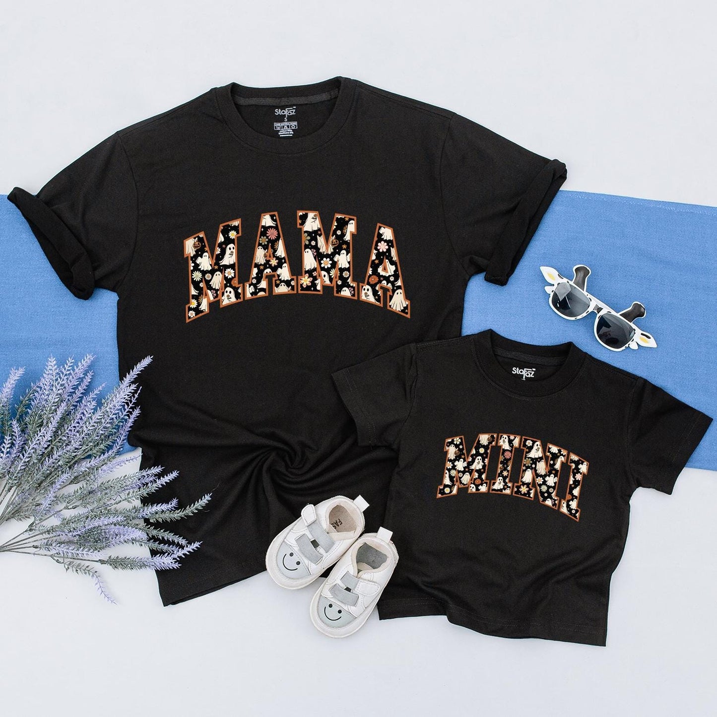 Matching Halloween Shirts for Family: Spooky Mama and Mini Tees