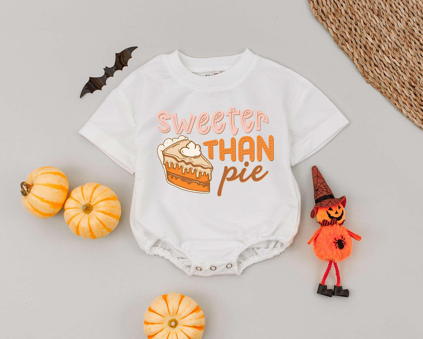 First Halloween Pumpkin Outfit, Newborn Gift, Fall Baby Romper