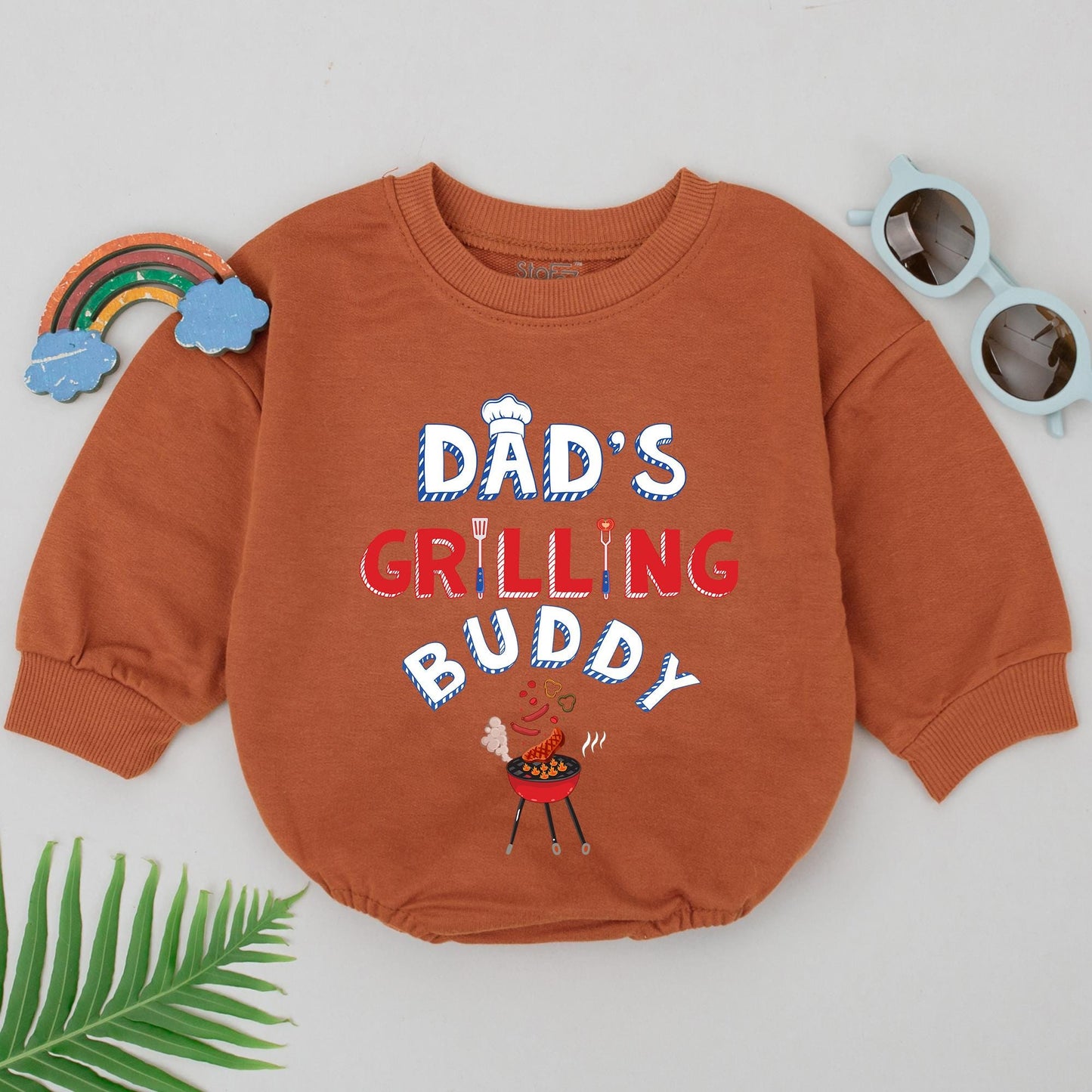 Grill Master Baby Romper: Perfect Father's Day & Baby Shower Gift