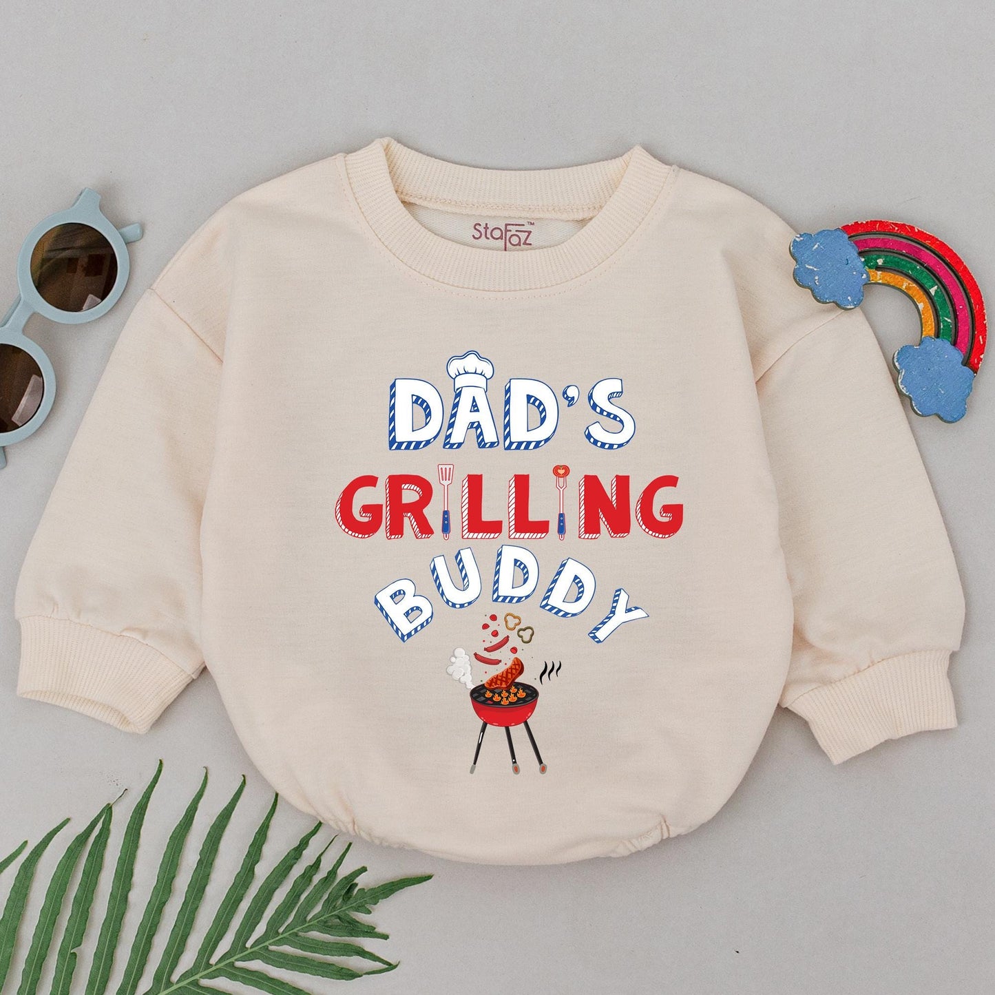 Grill Master Baby Romper: Perfect Father's Day & Baby Shower Gift
