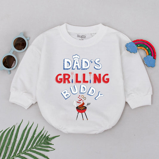 Grill Master Baby Romper: Perfect Father's Day & Baby Shower Gift