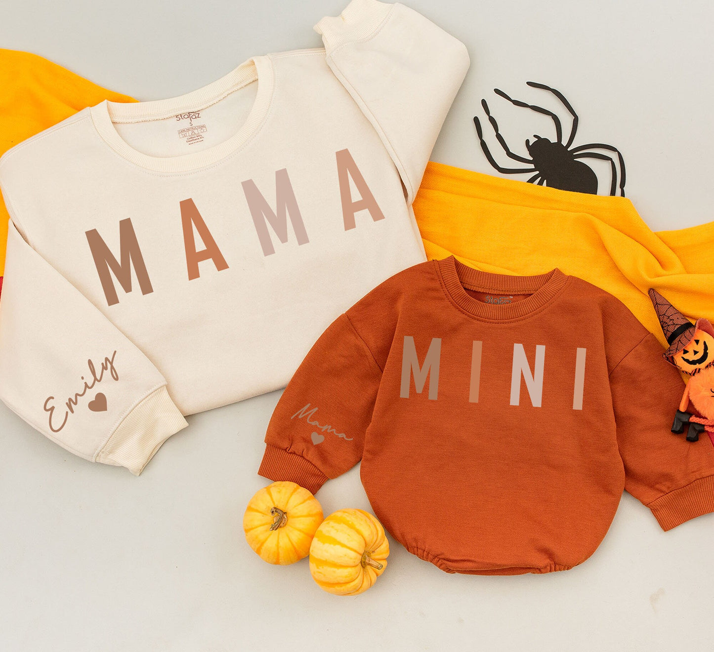 Matching Fall Sweatshirts: Mommy & Me Outfits, Custom Thanksgiving