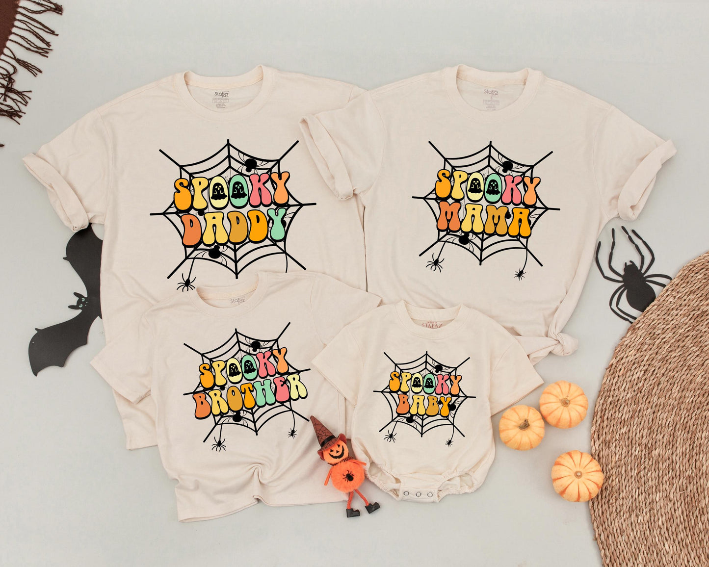 Retro Family Halloween Shirts, Matching Costumes, Spooky Mommy & Me