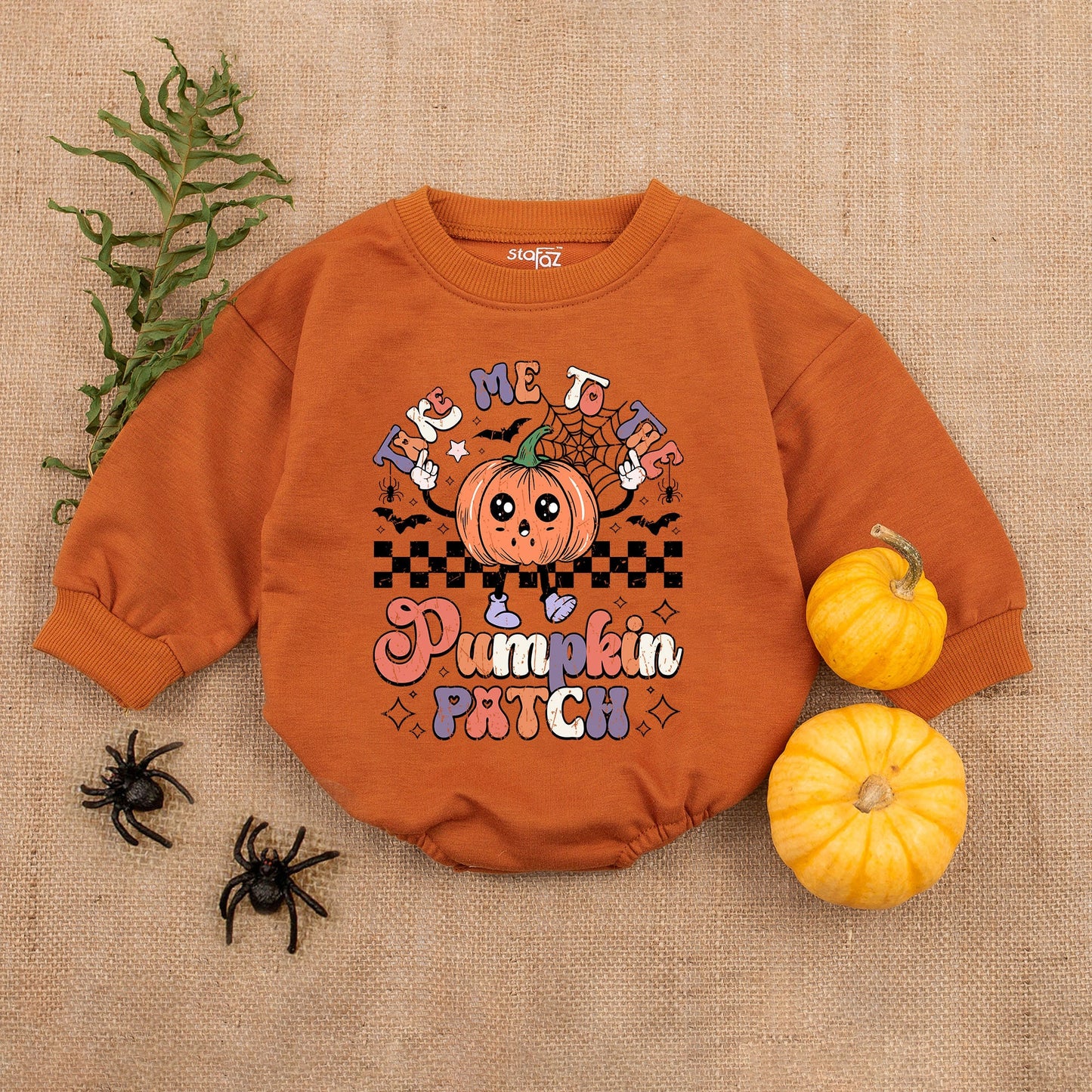 Take Me to the Pumpkin Patch Romper Cute Orange Purple Pink Halloween Baby Girl Outfit First Thanksgiving Newborn Clothes Fall Shower