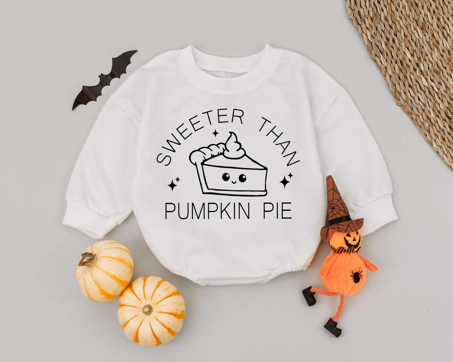 Sweeter Than Pumpkin Pie Baby Halloween Romper & Toddler Outfit