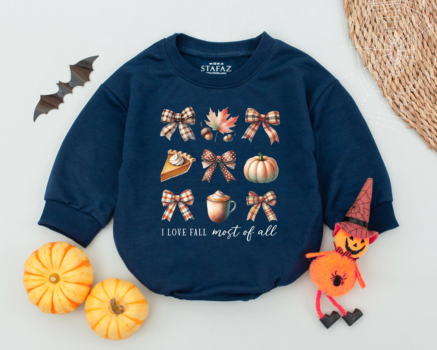 Pumpkin Spice Toddler Romper: Halloween & Thanksgiving Outfit