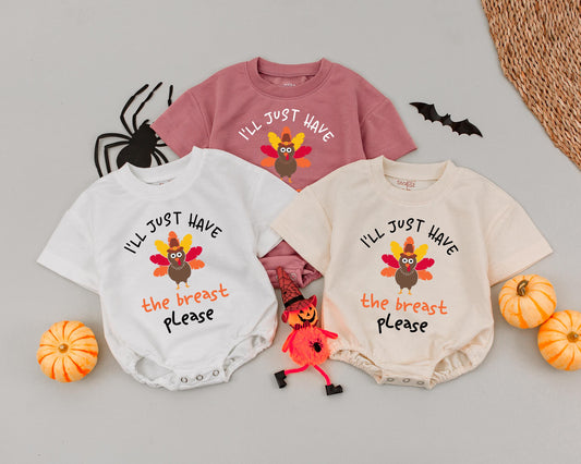 Baby's First Turkey Day Romper: Cute Thanksgiving Outfit