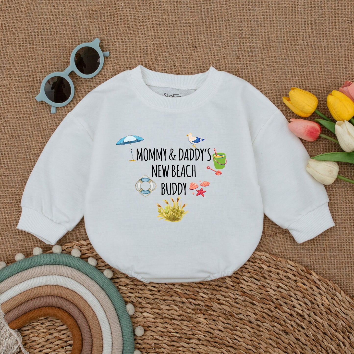 Beach Baby Bodysuit: Perfect Gift for Summer Showers & Newborns
