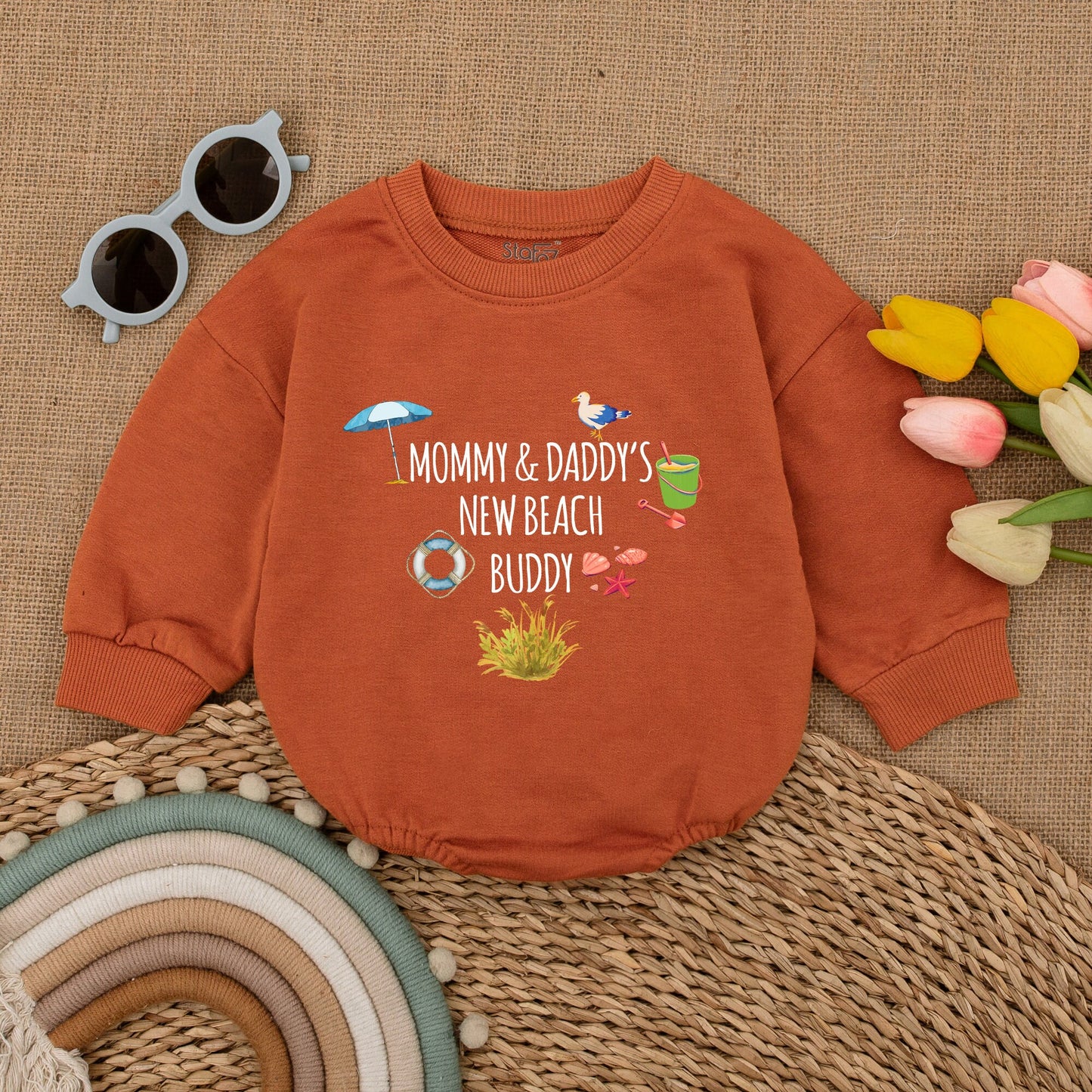 Beach Baby Bodysuit: Perfect Gift for Summer Showers & Newborns