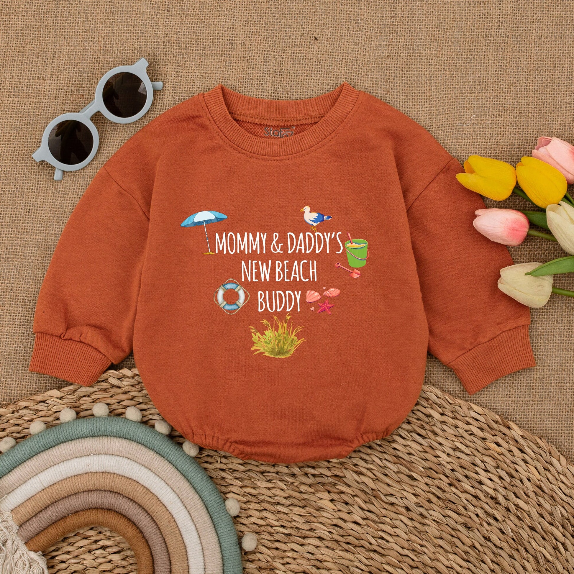Beach Baby Bodysuit: Perfect Gift for Summer Showers & Newborns