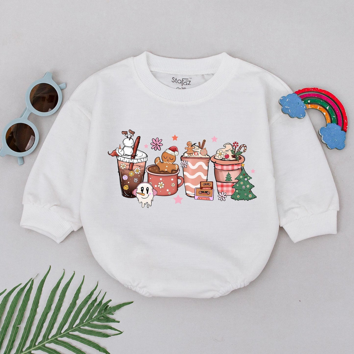 Festive Baby Romper: 1st Christmas Outfit & Baby Shower Gift