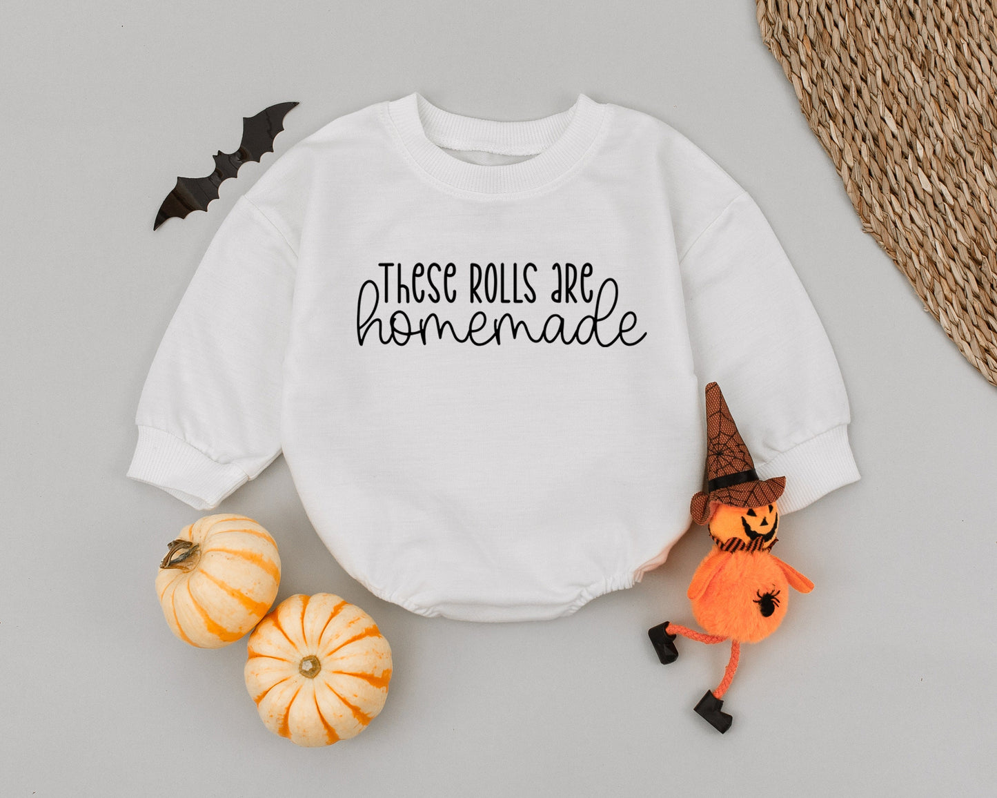 Homemade Rolls Baby Romper Thanksgiving Outfit Newborn Fall Clothes 1st Birthday Toddler Boy Girl Funny Gobble Gobble Gift