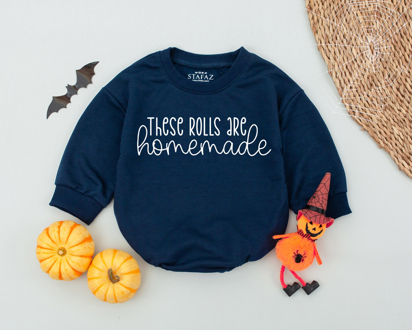 Homemade Rolls Baby Romper Thanksgiving Outfit Newborn Fall Clothes 1st Birthday Toddler Boy Girl Funny Gobble Gobble Gift