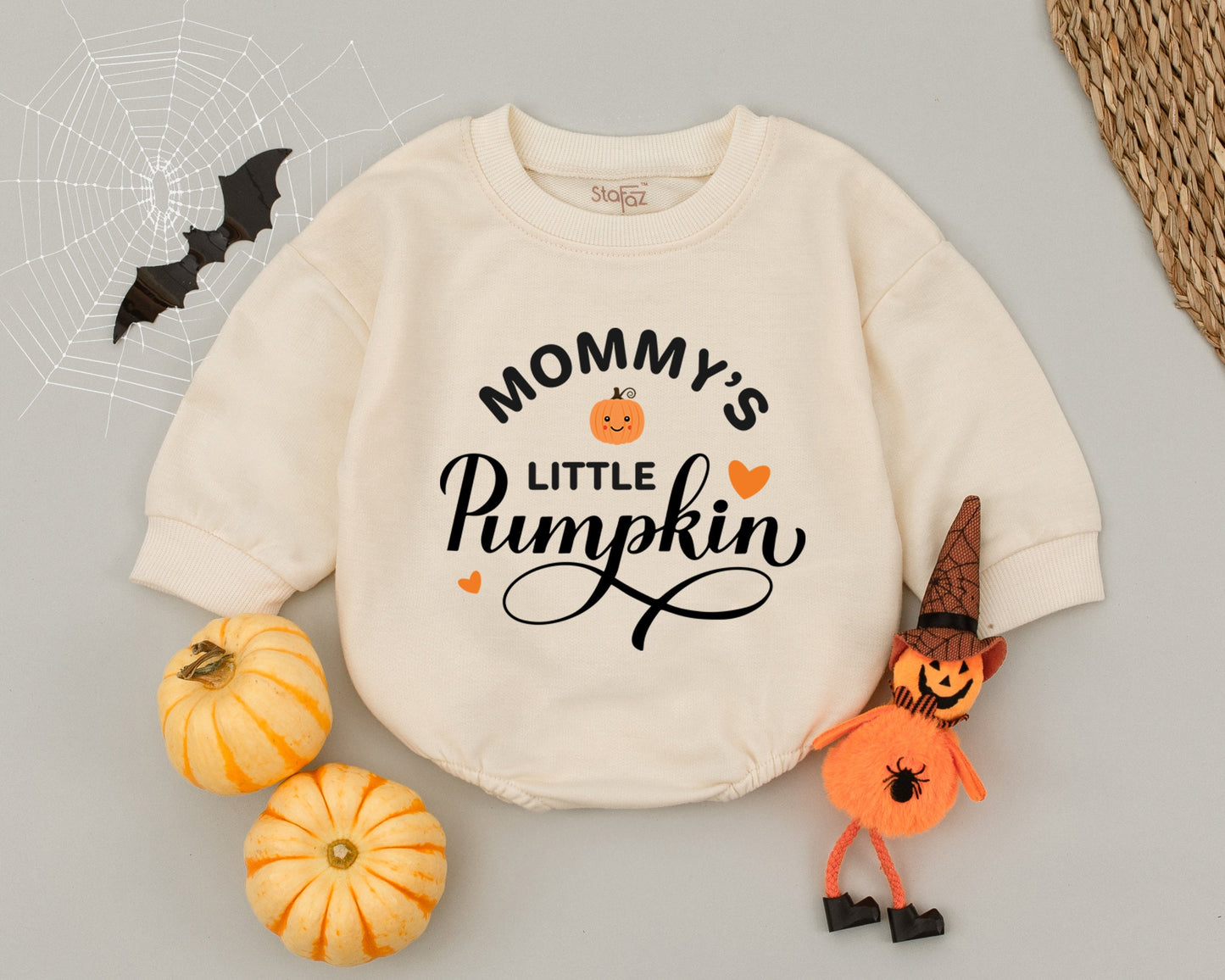 Little Pumpkin Thanksgiving Outfit - Baby Romper & Bodysuit Set