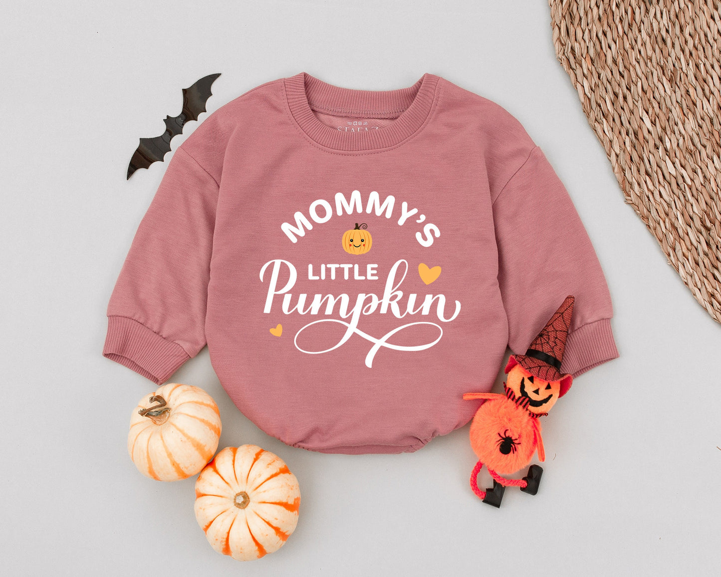 Little Pumpkin Thanksgiving Outfit - Baby Romper & Bodysuit Set
