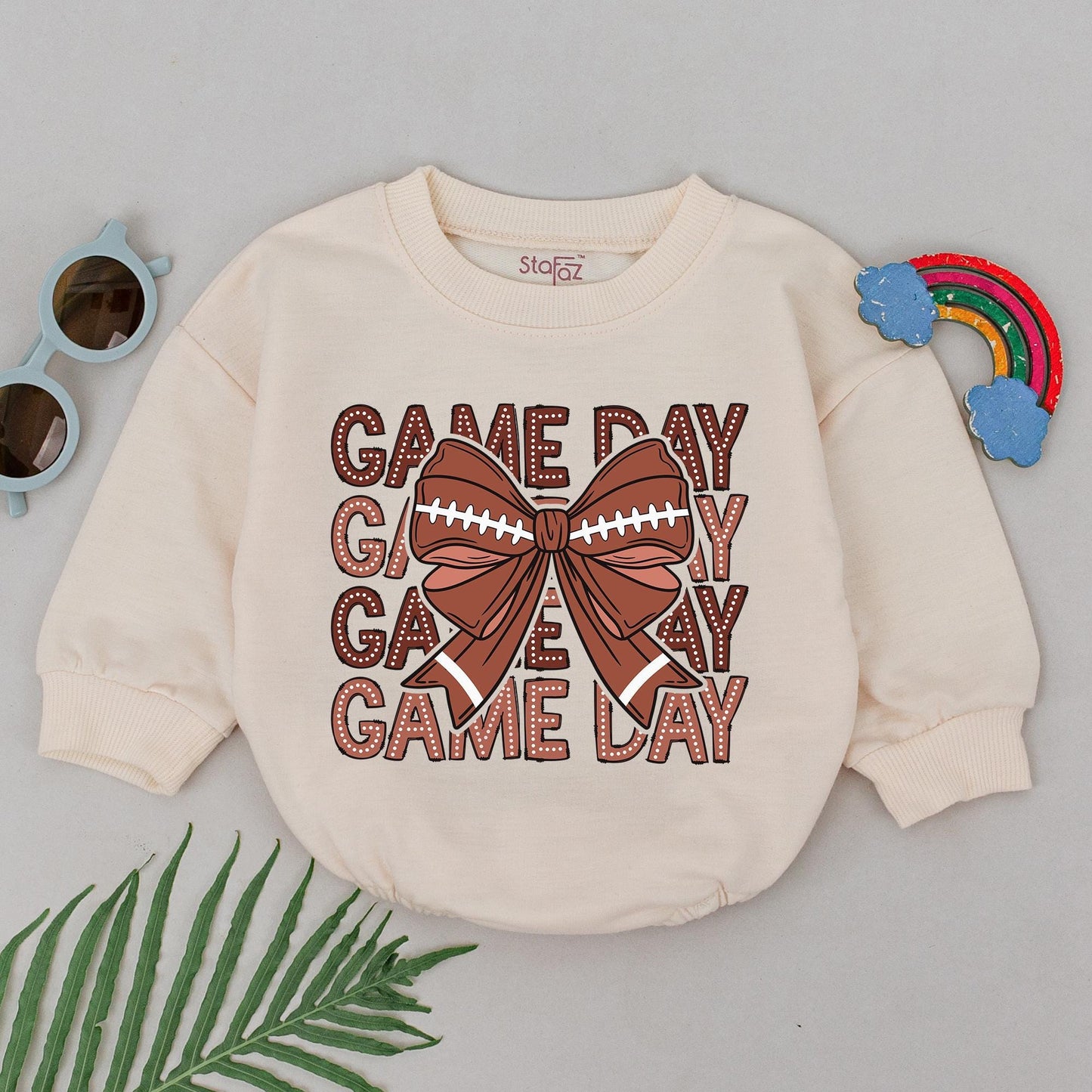 Retro Football Romper: Baby Game Day Outfit & Gifts for All