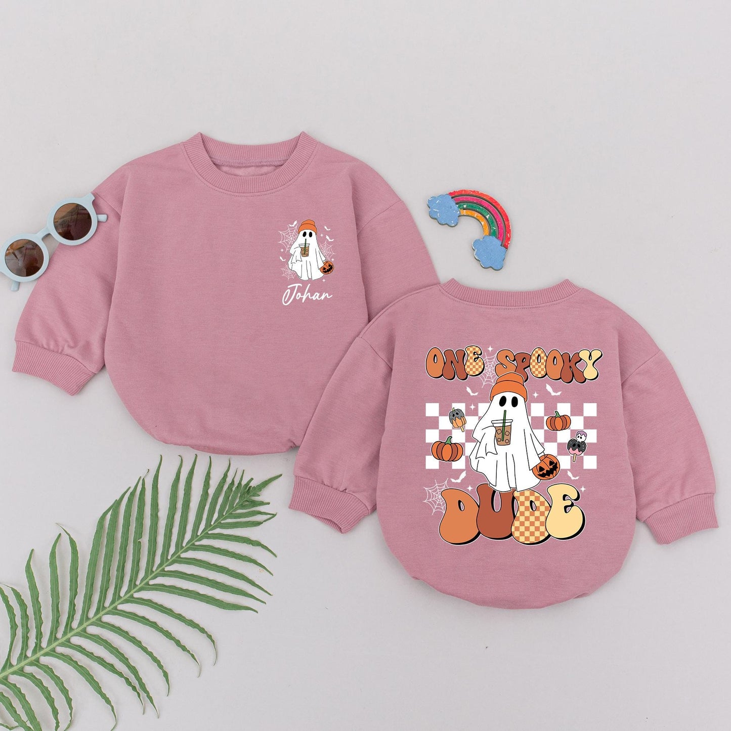 Spooky Dude Romper: Baby’s First Halloween Outfit, Newborn Gift