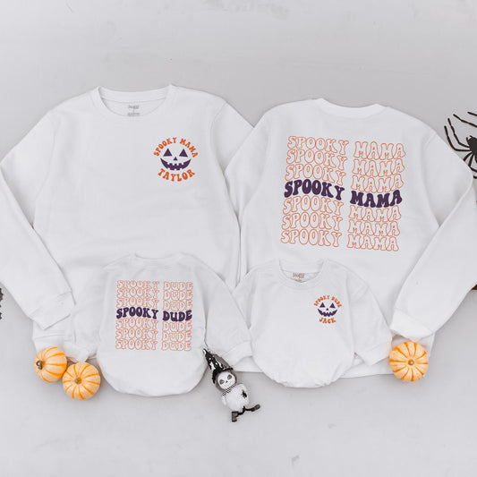 Matching Spooky Family Sweatshirts, Custom Halloween Ghost Outfits