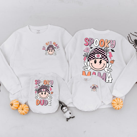 Family Halloween Matching: Retro Spooky Sweatshirts & Custom Gifts