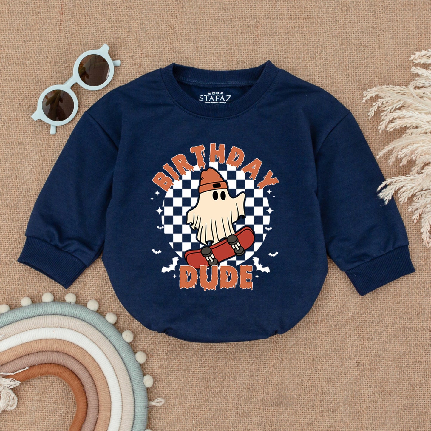 First Halloween Bubble Romper: Gender Neutral Baby Halloween Outfit