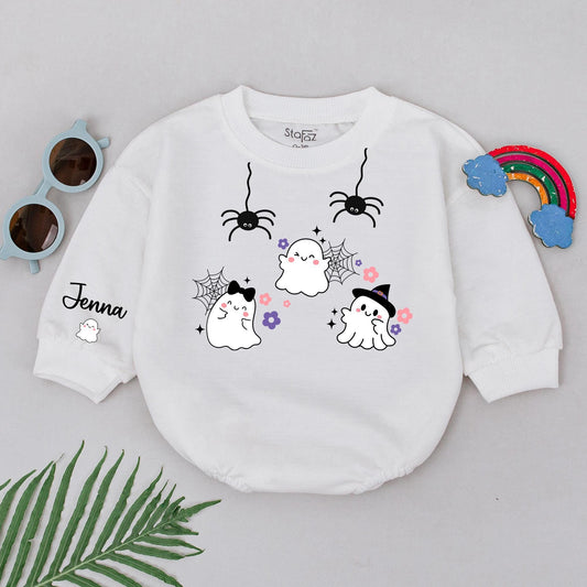 Custom Little Boo Baby Romper - First Halloween Outfit & Gift