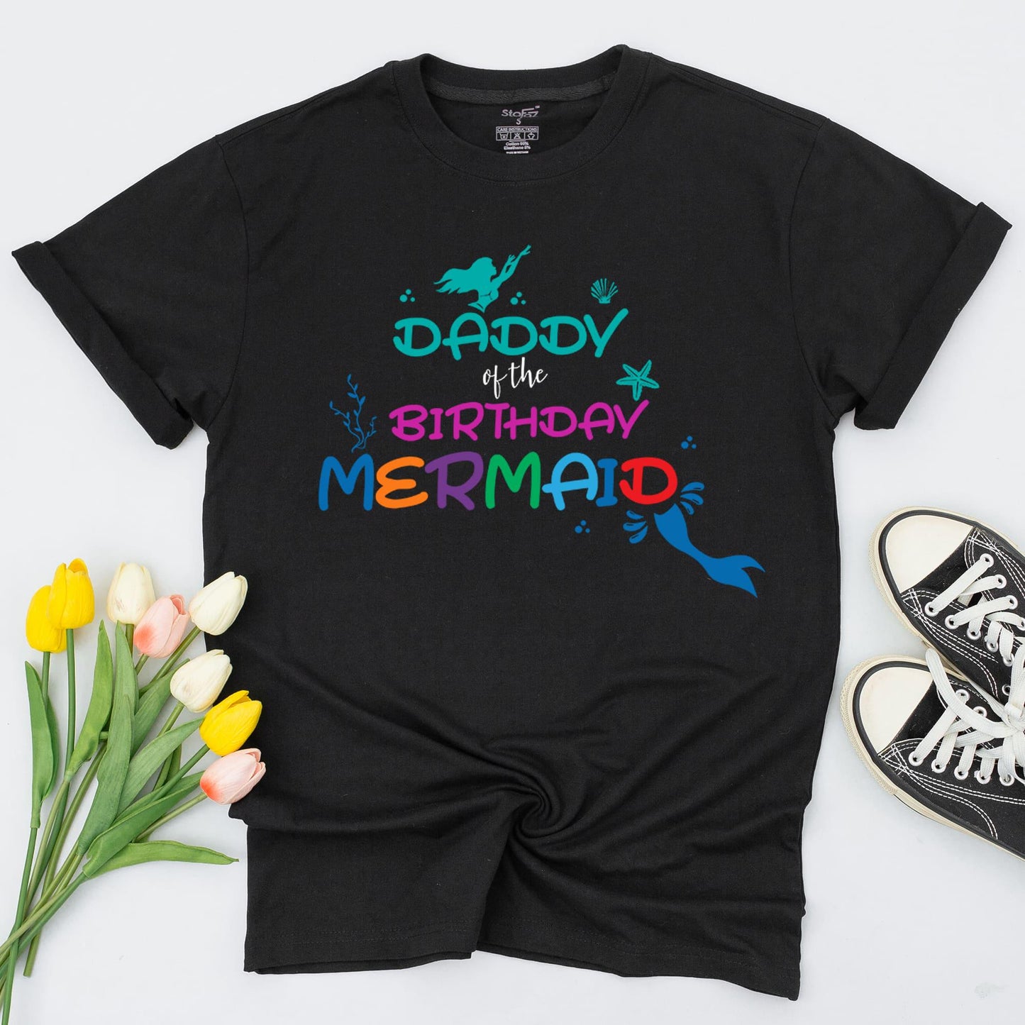 Family Mermaid Birthday Tees – Personalized Under The Sea Shirts