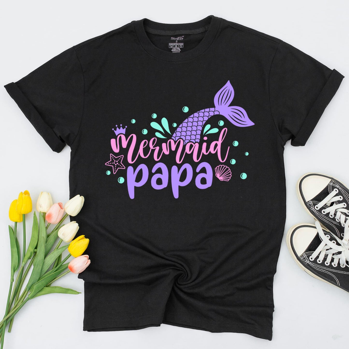 Mermaid Family Birthday Tops, Personalized 1st Birthday Sea Outfit