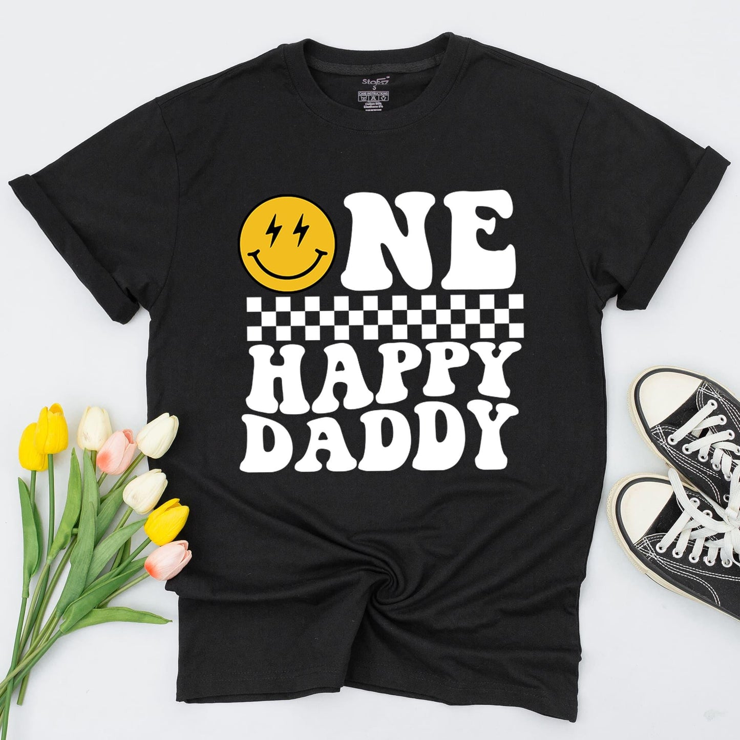 Retro Smiley 1st Birthday Shirt Set – Family Matching Outfits
