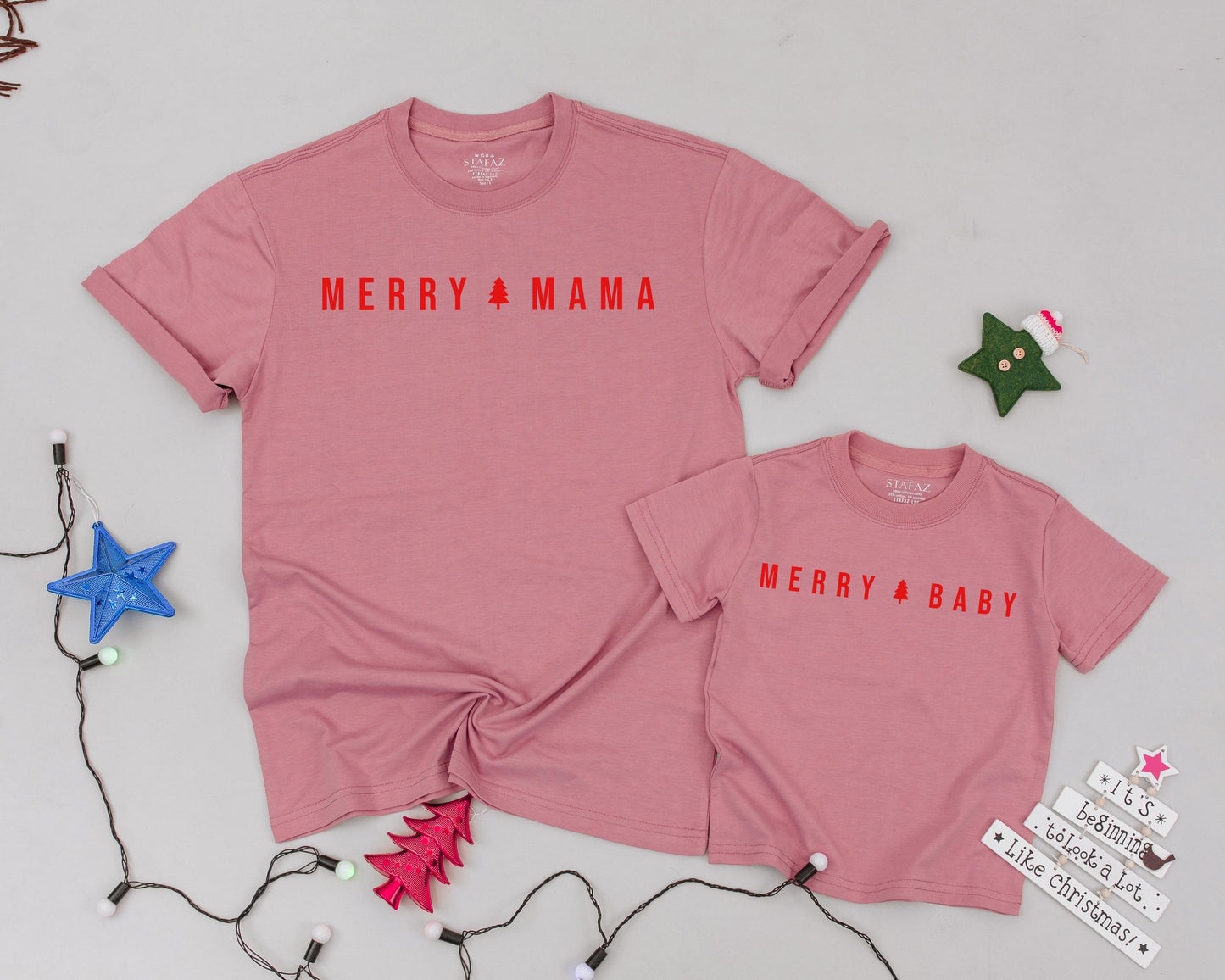 Festive Family Matching Shirts: Vintage Christmas & Gingerbread Theme