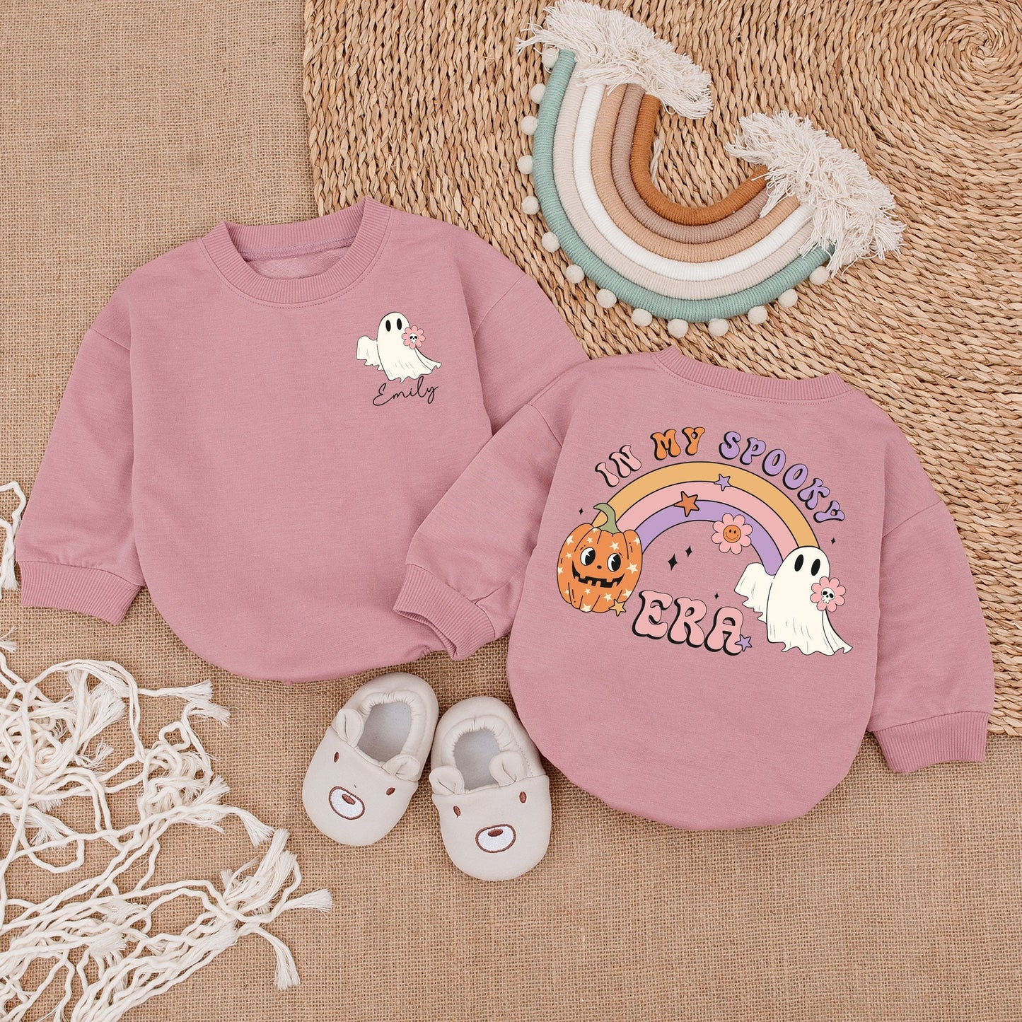 Halloween Ghost Romper - Fall Baby Bodysuit for First Halloween