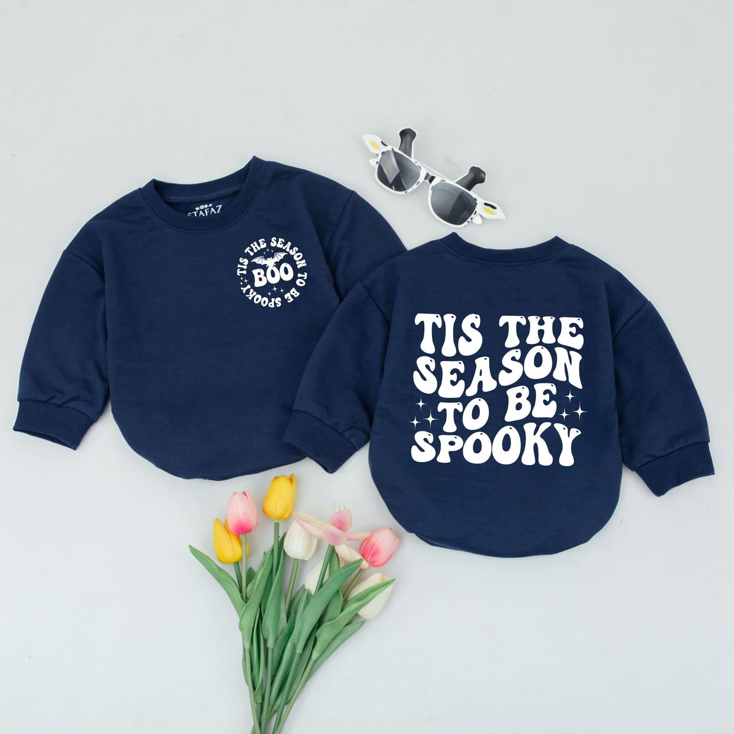 First Halloween Ghost Romper Bodysuit - Cute Baby Fall Outfit