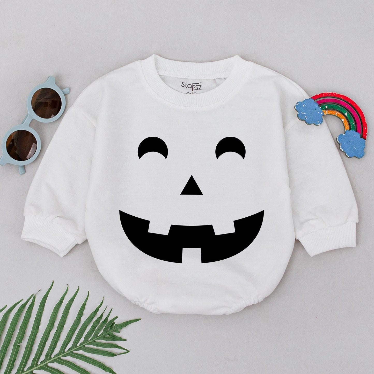 Adorable Pumpkin Romper for Baby Girls – Perfect Halloween Outfit