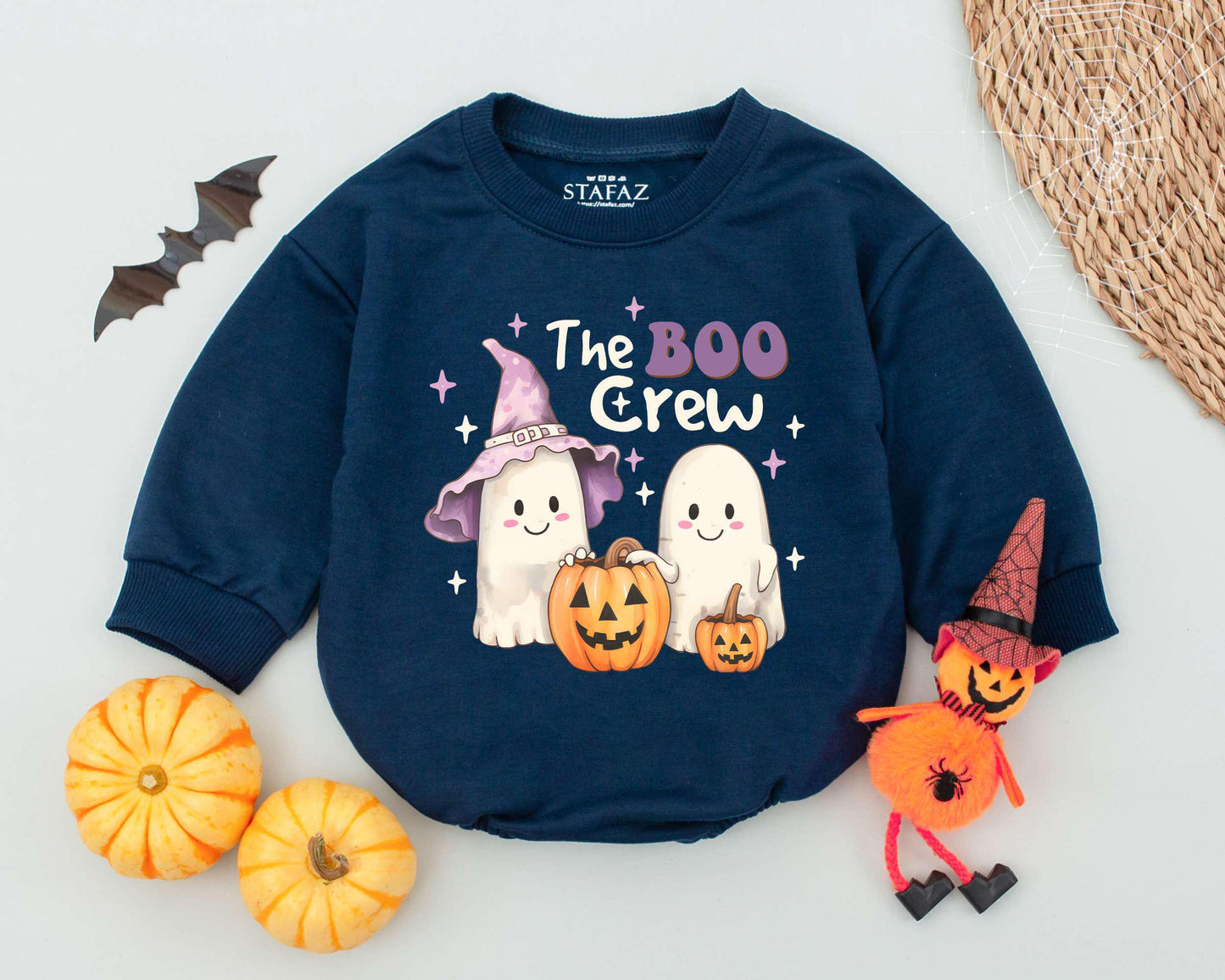 Spooky Boo Crew Romper: Funny Halloween Outfit for Babies & Toddlers
