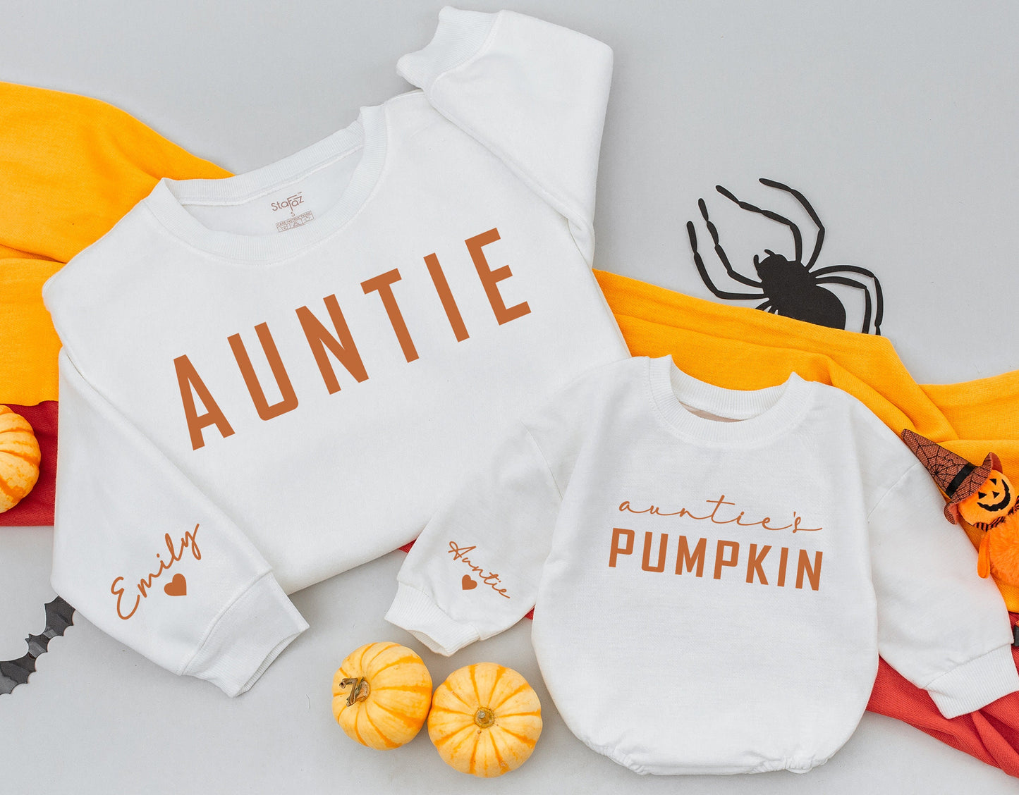 Auntie & Me Pumpkin Sweatshirts - Perfect Autumn Family Gift