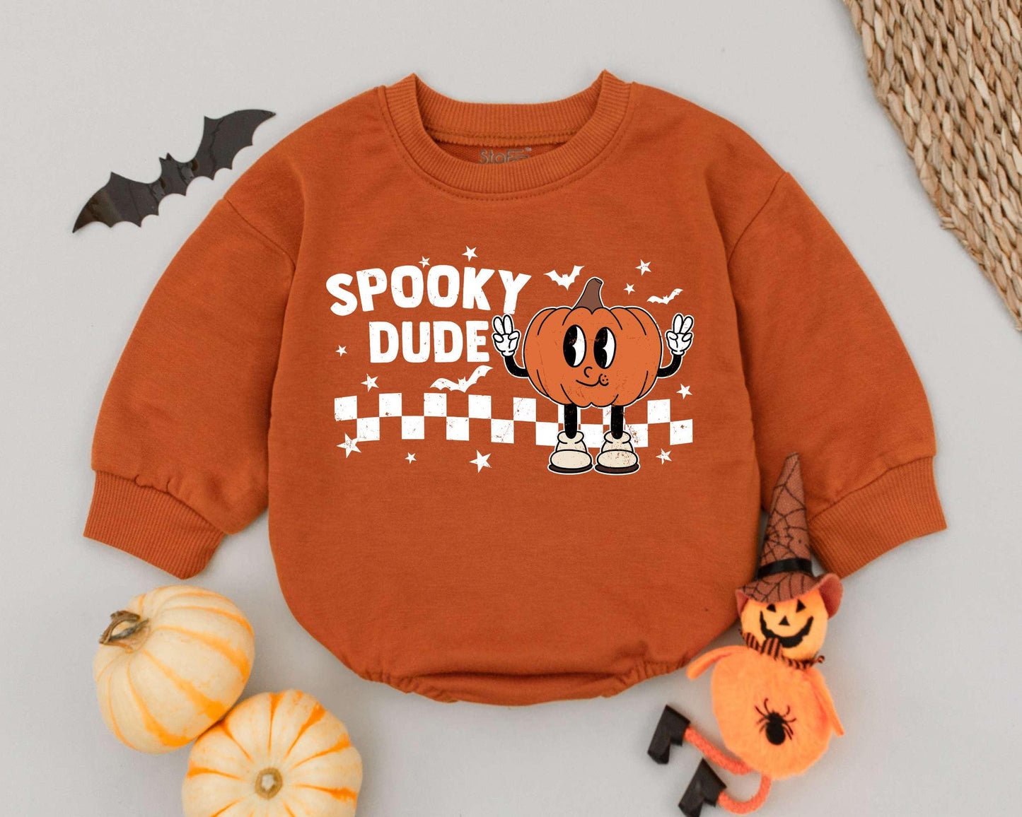 Retro Baby Halloween Sweatshirt - Cute & Spooky First Fall Outfit