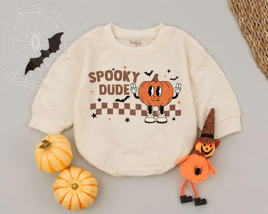 Retro Baby Halloween Sweatshirt - Cute & Spooky First Fall Outfit