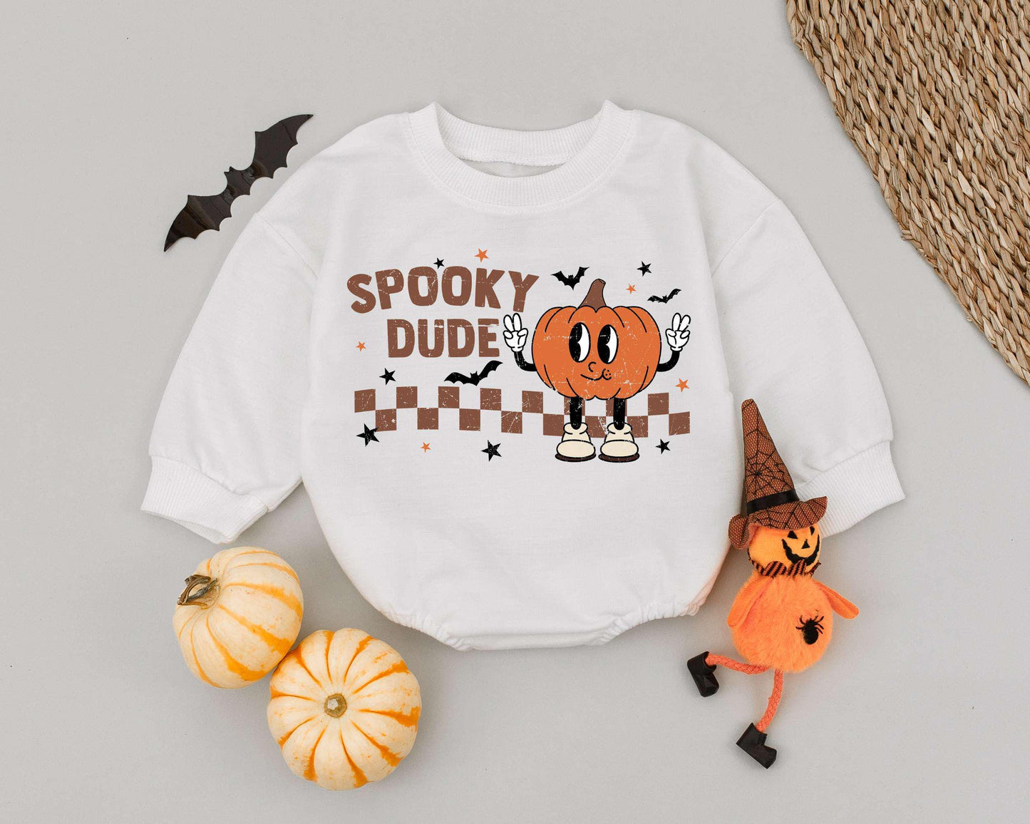 Retro Baby Halloween Sweatshirt - Cute & Spooky First Fall Outfit