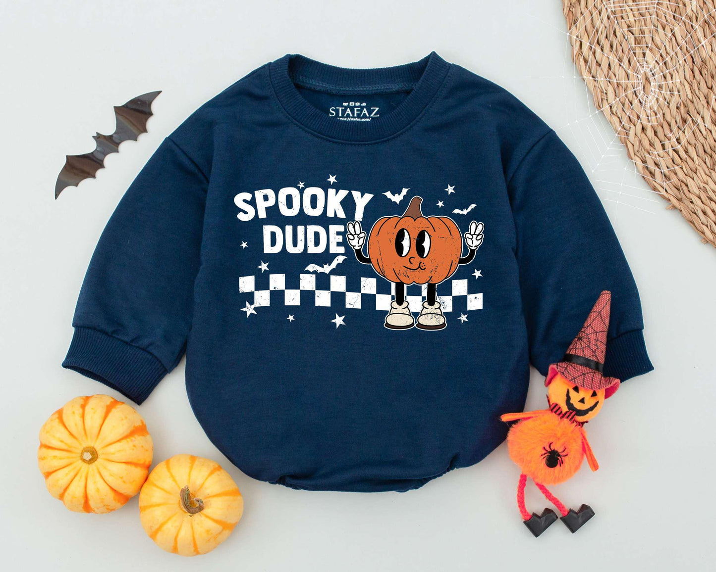 Retro Baby Halloween Sweatshirt - Cute & Spooky First Fall Outfit