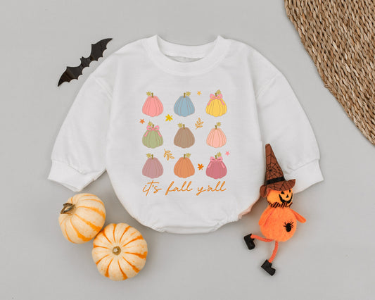 Little Pumpkin 1st Thanksgiving Romper - Newborn Fall Baby Outfit
