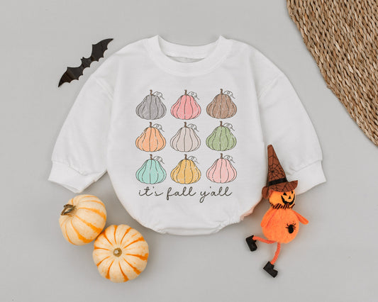 Little Pumpkin Thanksgiving Romper – Fall Baby Outfit, 1st Birthday