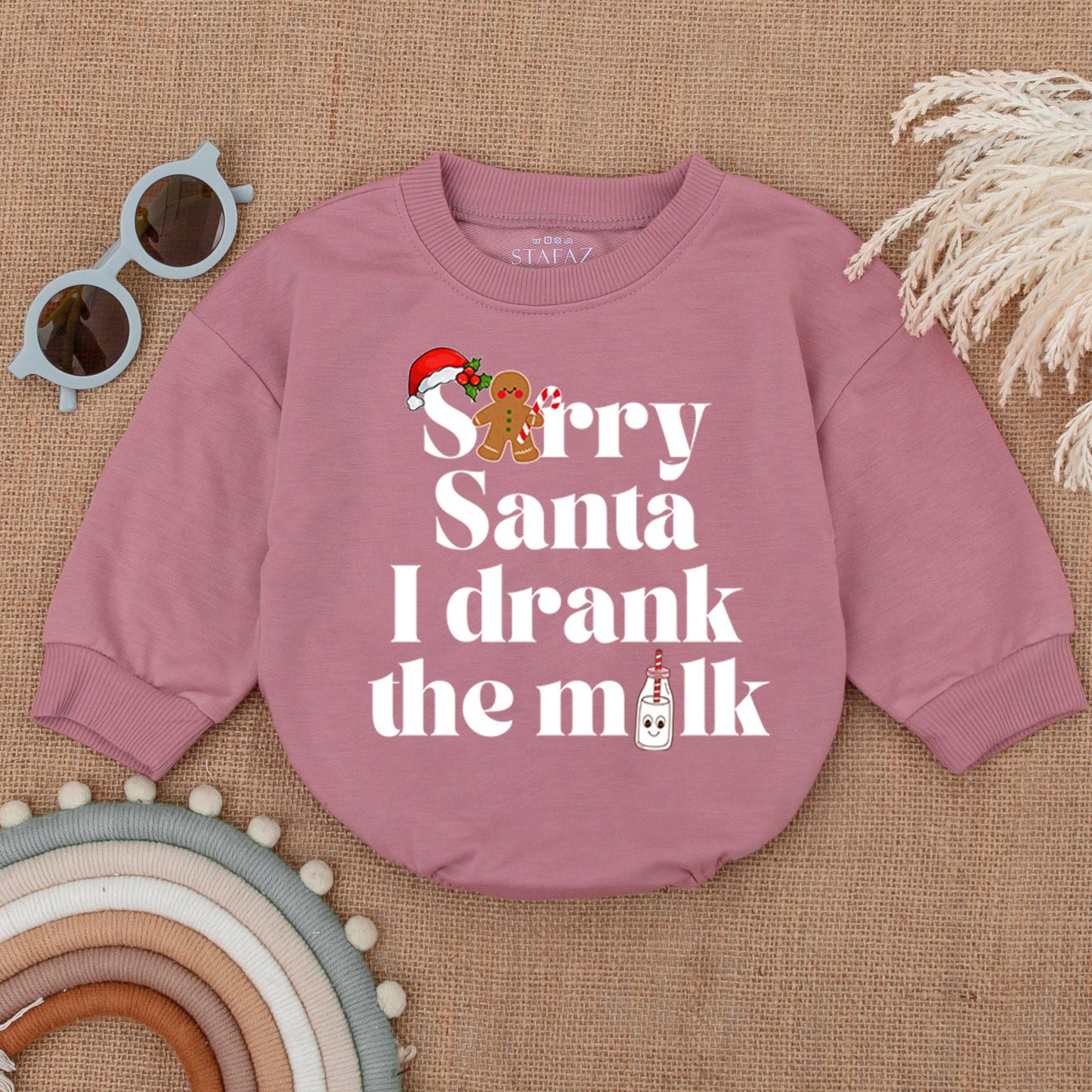 Santa Baby Romper: Christmas Gift, Cozy Infant Outfit, Holiday Fun!