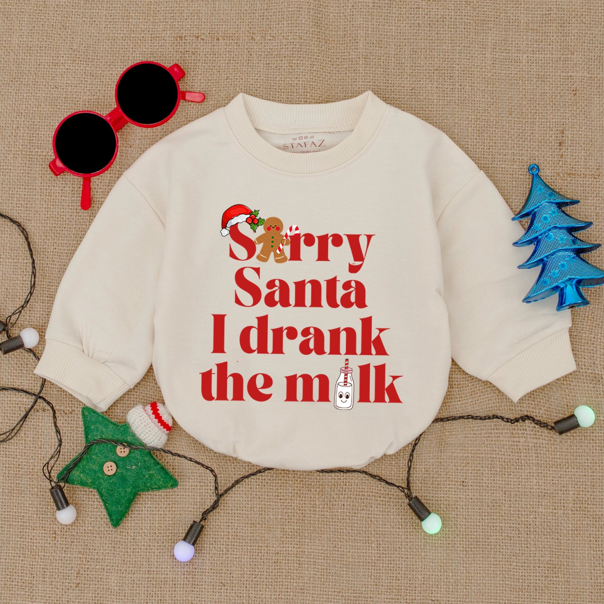 Santa Baby Romper: Christmas Gift, Cozy Infant Outfit, Holiday Fun!