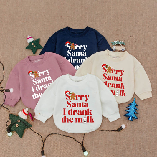 Santa Baby Romper: Christmas Gift, Cozy Infant Outfit, Holiday Fun!