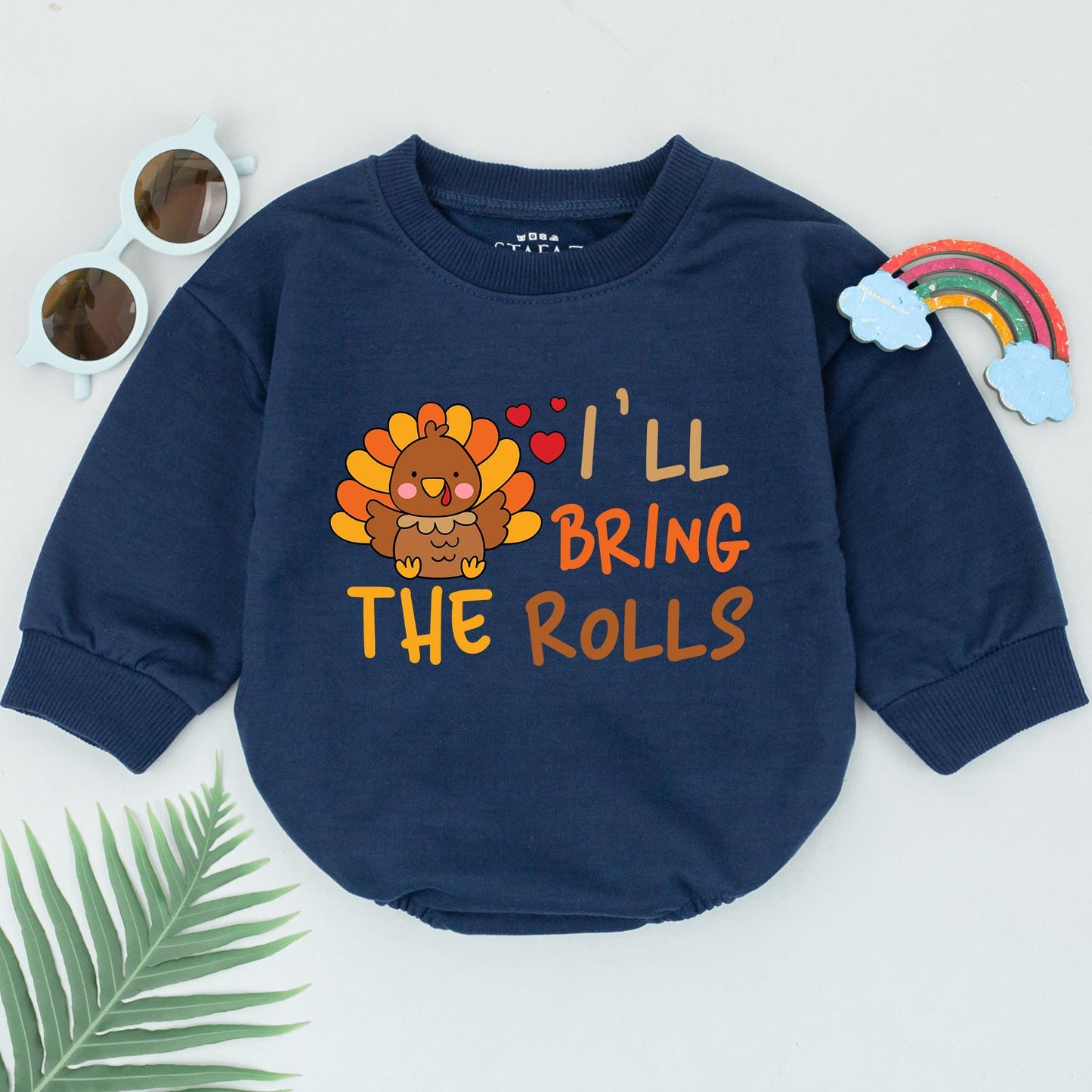 Thanksgiving Baby Romper: First Holiday Outfit, Fall Baby Gift