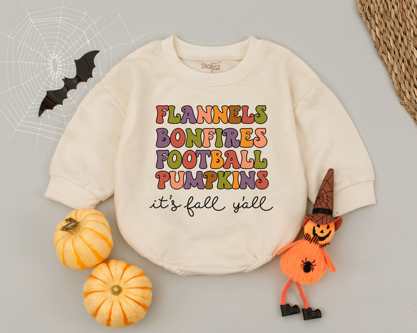 Groovy Thanksgiving Baby Romper: Cute Fall & 1st Birthday Outfit